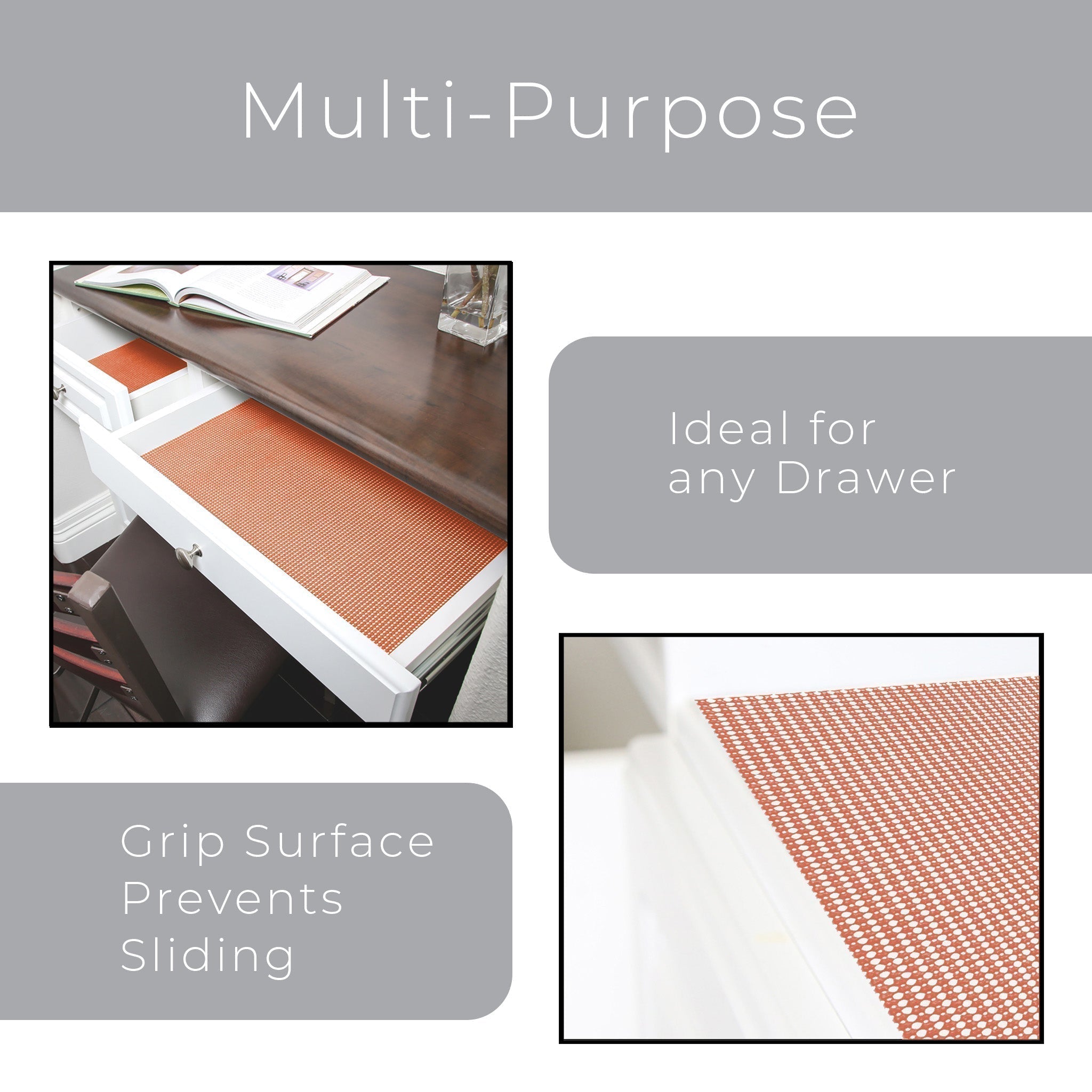 Classic Grip Shelf Liner - 12" x 10'